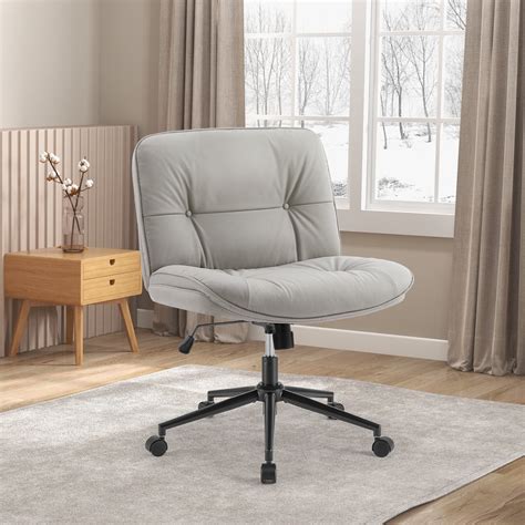 GIANNA Comfy PU Leather Criss Cross Office Chair, Durable and Ergonomic ...
