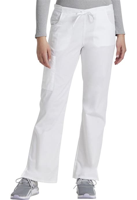 Dickies Women's Cargo Scrub Pants, Mid Rise with Drawstring - 86206 ...