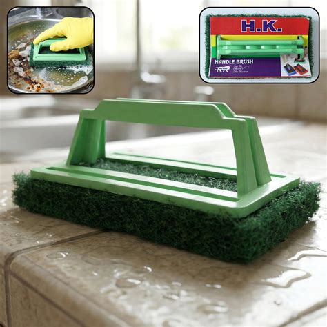 3408 Tile cleaning multipurpose scrubber Brush with handle - – kens.ind.in