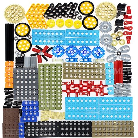 SEEMEY 184PCS Gear and Axle Set for Technic Parts Compatible with Lego ...