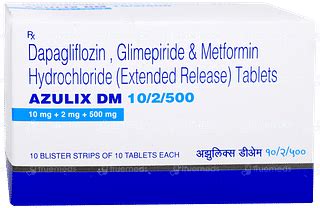 Azulix Dm 10mg2mg500mg Tablet 10 - Uses, Side Effects, Dosage, Price ...