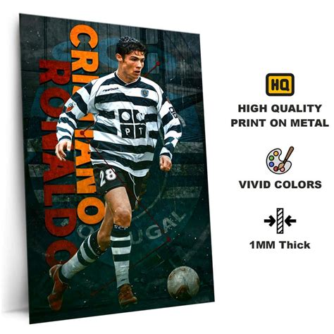 High-Quality Metal Posters - Footballer Cristiano Ronaldo F04 | Vibrant ...