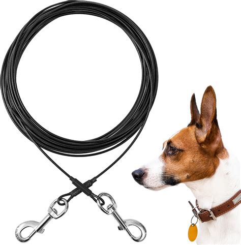Amazon.com : Mi Metty Dog Tie Out Cable,10ft Dog Run Cable,Tie-Out ...