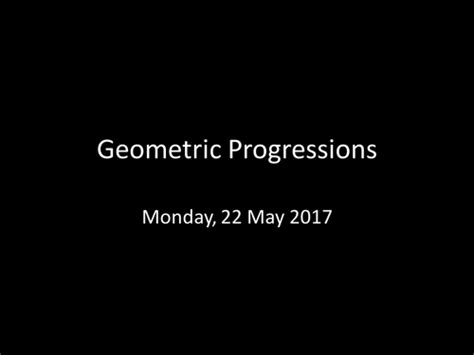 Image result for Geometric Progressions Explained