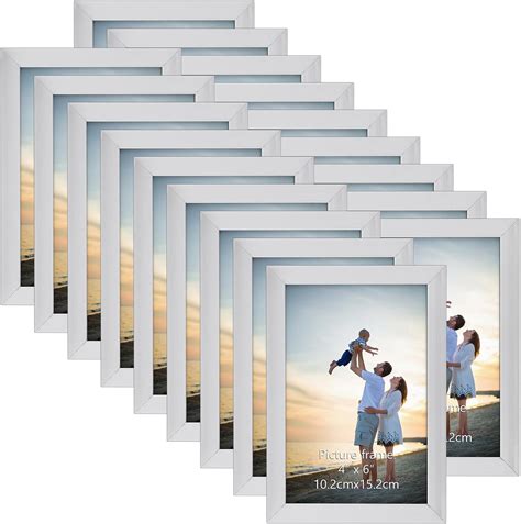 Amazon.com - Hoikwo 18 Packs 4x6 Silver Multi Picture Frames Set for ...