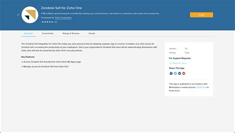 Zendesk Sell for Zoho Directory