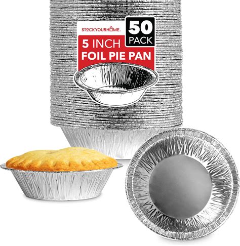 Amazon.com: Oungy 200 PCS 4 Inch Aluminum Foil Pie Pans Disposable Mini ...