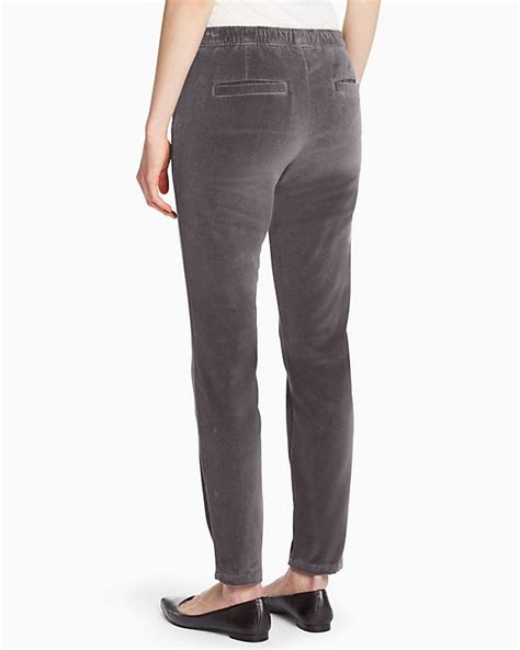 Zip-Detail Velvet Pants | Garnet Hill