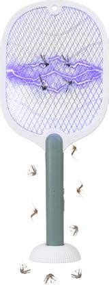 WEIRD WOLF 2 in 1 UV Light Mosquito Racket Bat with Base Stand ...