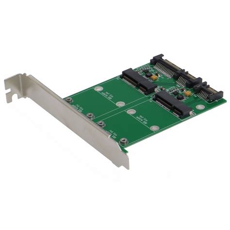 Buy Dual Port 50mm mini PCI-E mSATA SSD to 2.5" SATA 22pin 7pin Hard ...