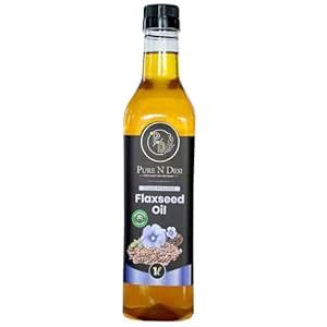 PND Cold-Pressed Flaxseed Oil for Cooking 1000ml | Pure Flax Seed Oil ...