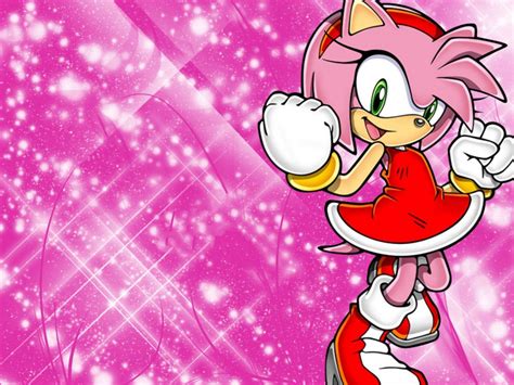 Download Amy Rose Pink Glitter Wallpaper | Wallpapers.com