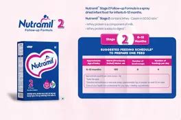 Buy Nutramil Stage-2 Infant Formula Powder, 400 gm | 19 Minutes ...