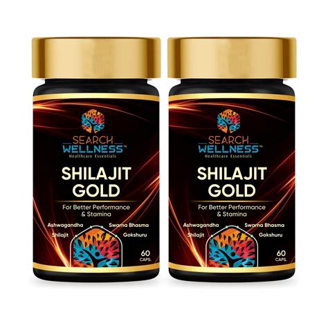 Buy Search Wellness Shilajit Gold Capsules for Men & Women (Pack of 2 ...