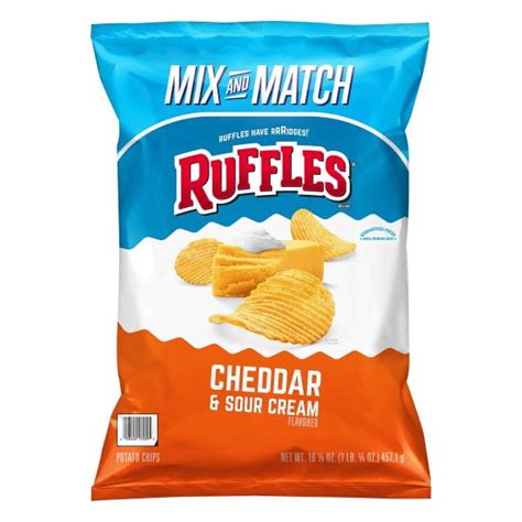 Buy Ruffles Cheddar & Sour Cream Potato Chips, 16.125 Oz Online in ...
