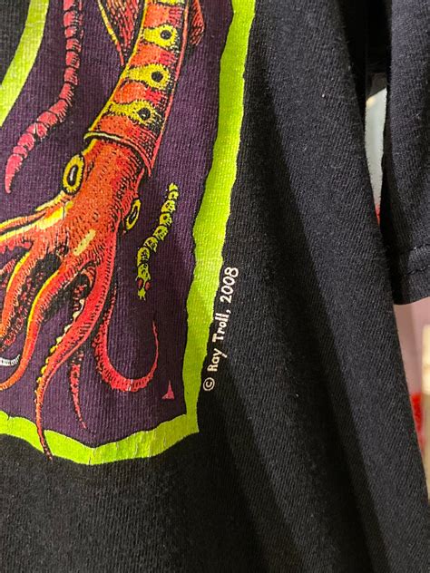 2000s Ray Troll グレイトフル・デッド オマージュ THE BAITFUL DEAD スカル アート Tシャツ【L ...