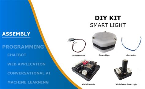 WIZKLUB DIY Smart Light Kit|Colors & Patterns|Compatible with Alexa ...