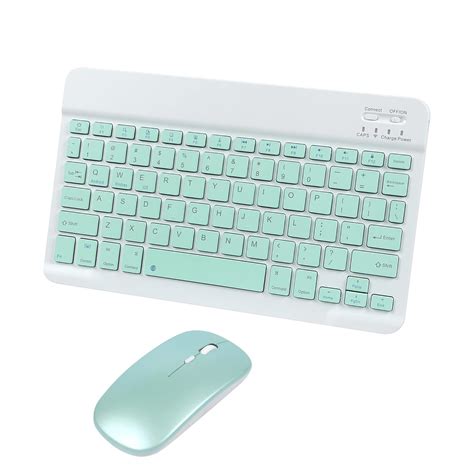 Bluetooth Wireless Keyboard and Mouse Combo – Ultra-Slim, Ergonomic, R ...
