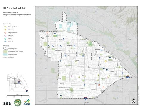 Image result for Boise Bench Map