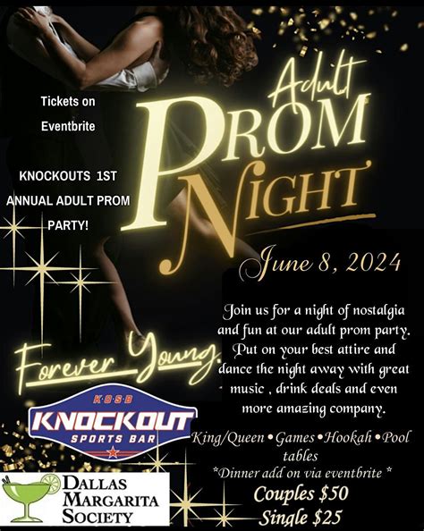 KNOCKOUTS 1ST ANNUAL ADULT PROM PARTY!, Knockout Sports Bar Fort Worth ...