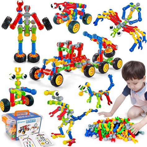 Amazon.com: Kids STEM Building Toys for 3 4 5 6 7 8+ Year Old Boy Girl ...