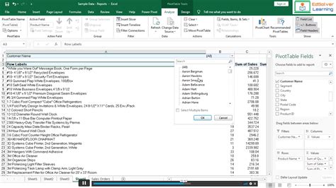 Image result for Excel PivotTable Course Free
