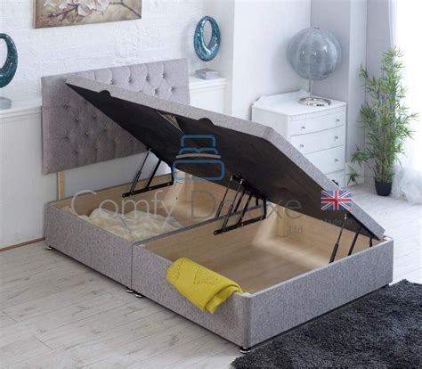 Buy Plain Velvet Ottoman 3FT | 4FT | 4FT6 | 5FT | 6FT Side Lift Bed ...