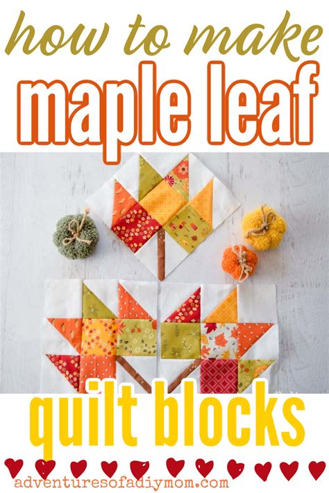 Image result for Maple Leaf Quilt Block Tutorial