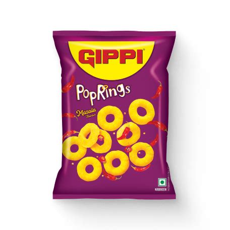Gippi PopRings - Masala – Balaji Wafers