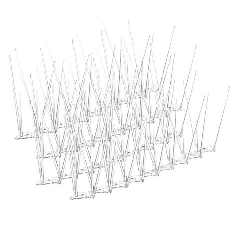 Kuber Industries Pack of 6 Transparent Bird Spikes for Pigeon Control ...