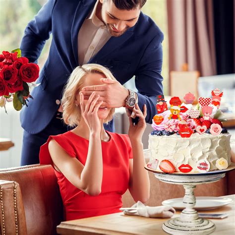 300 Pieces Valentines Day Edible Cake Topper Decorations Wafer Cupcake ...