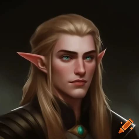 Young male wizard with white hair, blue eyes, dark skin, and short elf ...