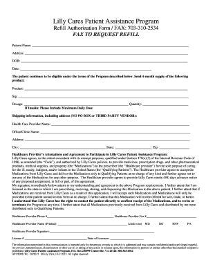 Lilly Cares Patient Assistance Program - Lilly TruAssist - Rxassist ...