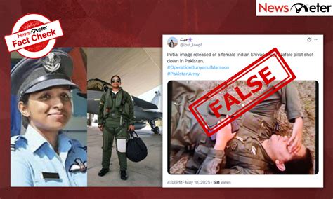 Fact Check: Image shows pilot Shivangi Singh after ejecting from Rafale ...