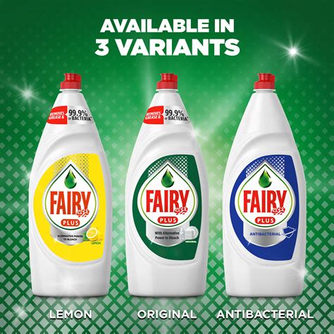 Fairy Plus Lemon Dishwashing Liquid Soap With Alternative Power To ...