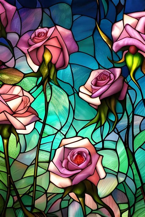 Stained Glass Roses | Beautiful Artwork