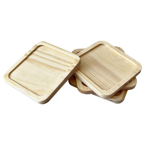 Square Welled Pinewood Coasters, 4ct. by Make Market® | Michaels