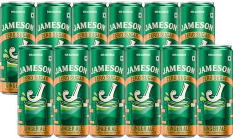 Jameson No Sugar Ginger Ale | Premium Highball Mixer | No Sugar ...