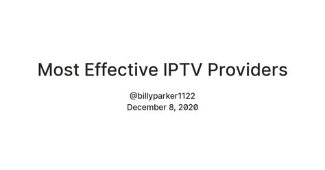 Most Effective IPTV Providers — Teletype
