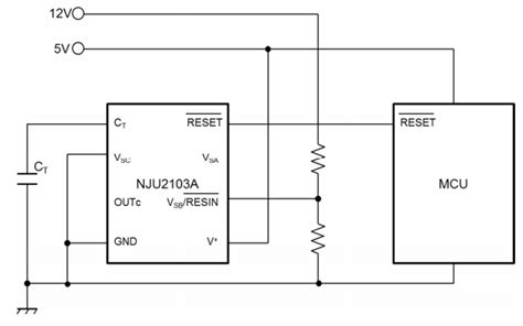 NJU2103A & NJU2103B System Reset ICs - Nisshinbo | Mouser