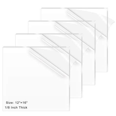 ADTDA 4 Pack 12x16 Inch Acrylic Sheet 18 Thick, Cast India | Ubuy