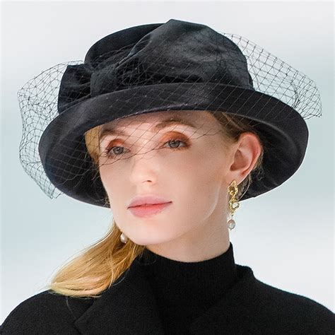 Fashion Elegant Velvet Fascinators / Hats with Bowknot / Satin Bowknot ...