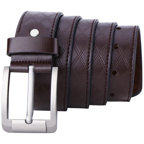 Buy Labnoft PU Leather Belt for Men (Brown, BELT-058-MT-Brown) at Amazon.in