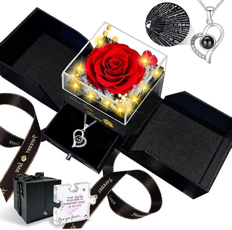 Megapuxin Preserved Real Rose-Eternal Flowers Rose Mothers Day India | Ubuy