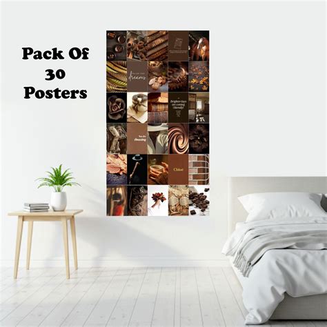 Brown Aesthetic Poster A6 Size pack of 30 – Printkarr