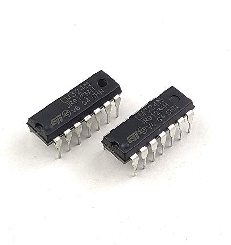 AVS COMPONENTS LM324N IC LM324 DIP14 TI Low Power Quad Op-Amp for DIY ...