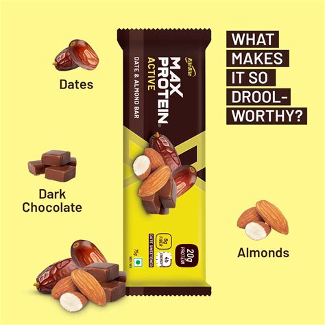 Max Protein Bar - Active Date & Almond – RiteBite Max Protein