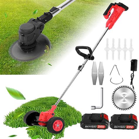 Buy 24V Wheel Type Cordless Electric Weed Wacker Eater | Trimmer Weed ...