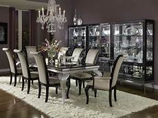 Swank Dining Room Set by Aico Swank Starry Black Iguana Dining Set Swank Dining Room Set