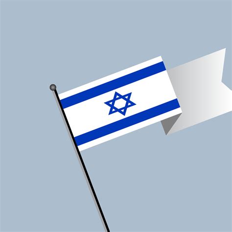 Illustration of Israel flag Template 13257774 Vector Art at Vecteezy